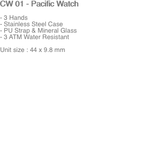 CW 01 - Pacific Watch