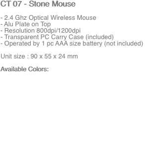 CT 07 - Stone Mouse